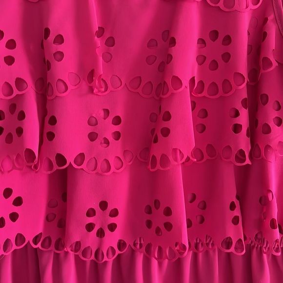 Spense Pink sleeveless dress with bodice ruffle size 6 - Picture 5 of 6